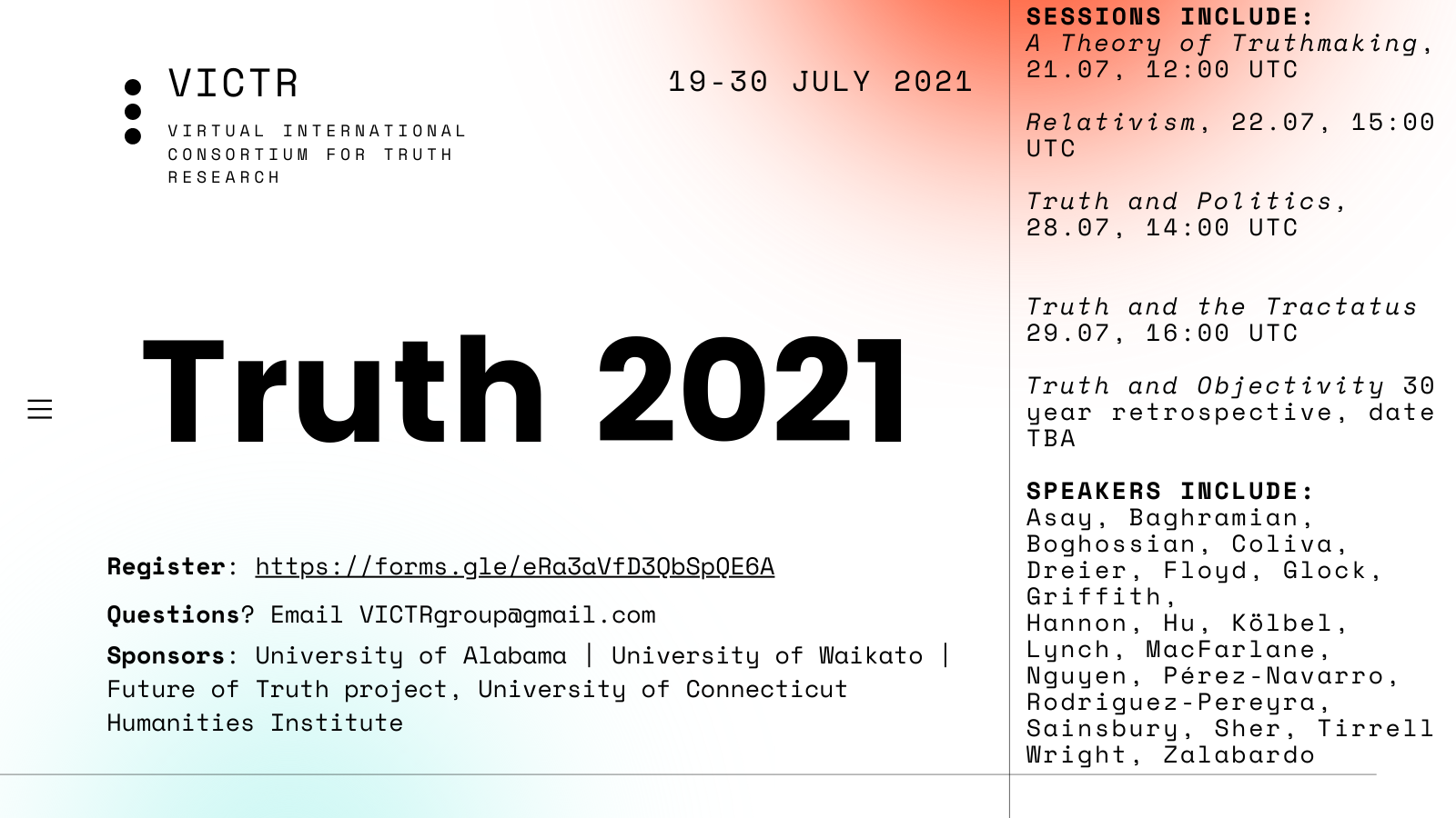 Truth 2021 poster