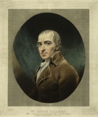 Colored Portrait of James Gillray